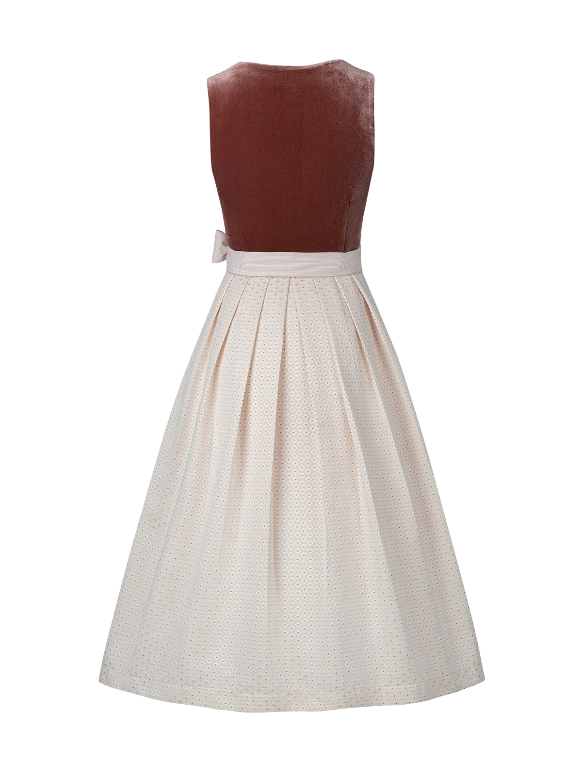 Rosa Gerader Ausschnitt Dirndl Florence